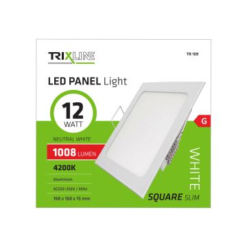 LED Oprawa wpuszczana SQUARE LED/12W/230V 4200K