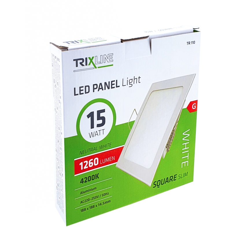 LED Oprawa wpuszczana SQUARE LED/15W/230V 4200K