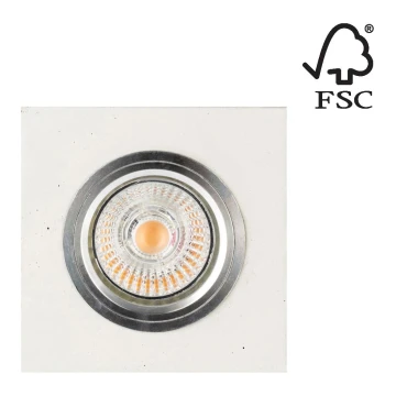 LED Oprawa wpuszczana VITAR 1xGU10/5W/230V CRI 90 beton – certyfikat FSC