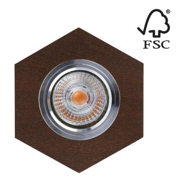LED Oprawa wpuszczana VITAR 1xGU10/5W/230V CRI 90 buk – certyfikat FSC