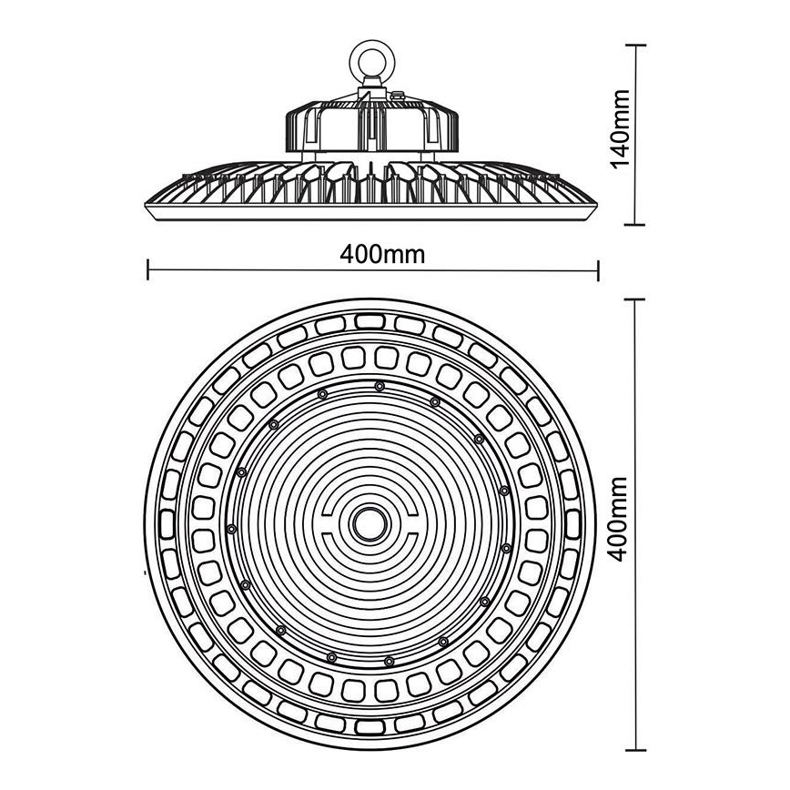 LED Oświetlenie przemysłowe UFO HIGHBAY LED/200W/230V 5000K IP65