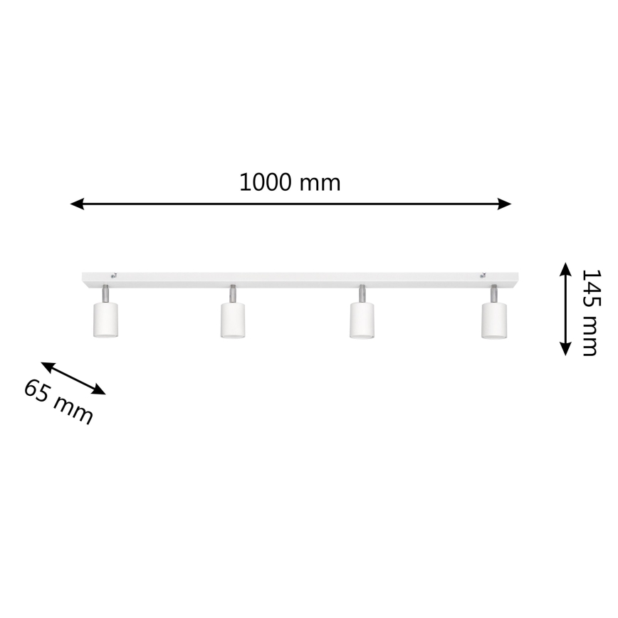 LED Oświetlenie punktowe TUNE 4xGU10/6,5W/230V biały