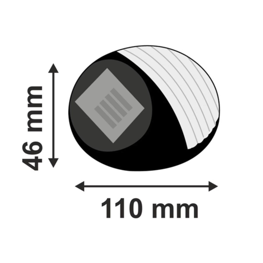 LED Oświetlenie solarne 2xLED/0,12W/2xAA 6500K IP44