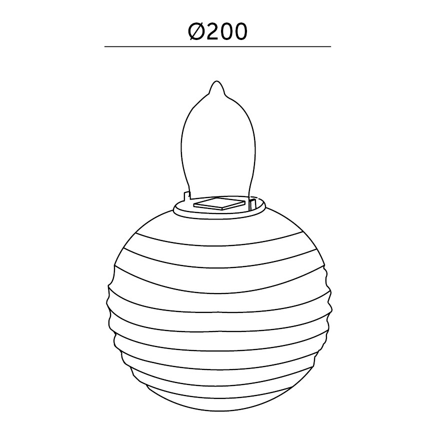 LED Oświetlenie solarne LED/0,02W/1,2V 3000K IP44