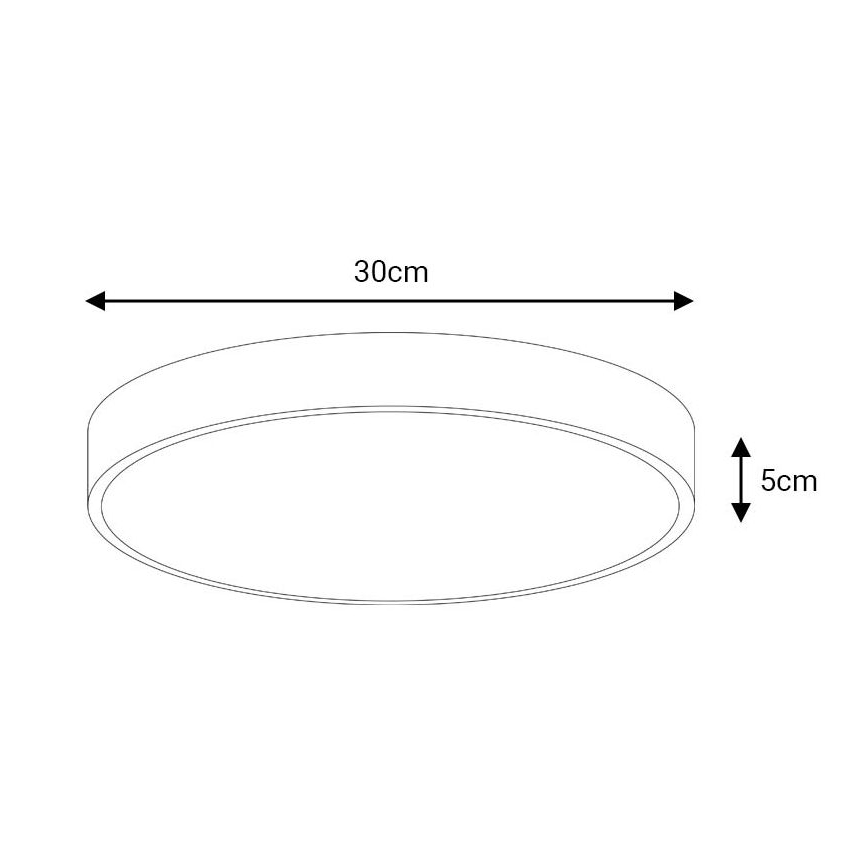 LED Plafon FELIZ LED/30W/230V 4000K śr. 30 cm czarne