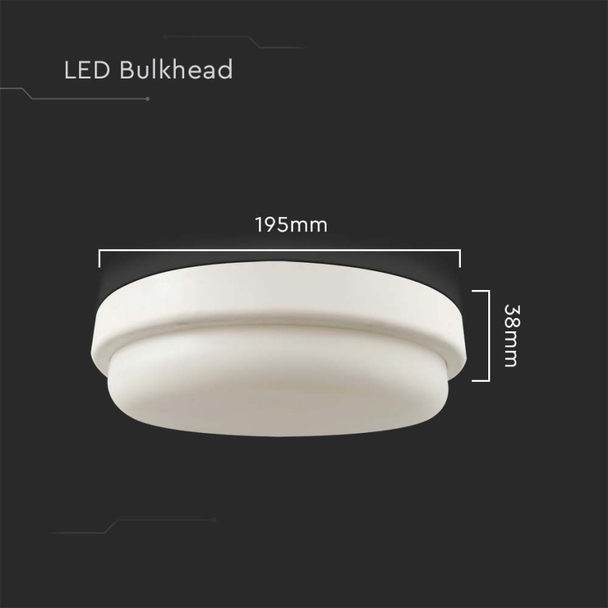 LED Plafon łazienkowy LED/18W/230V 3000K IP54