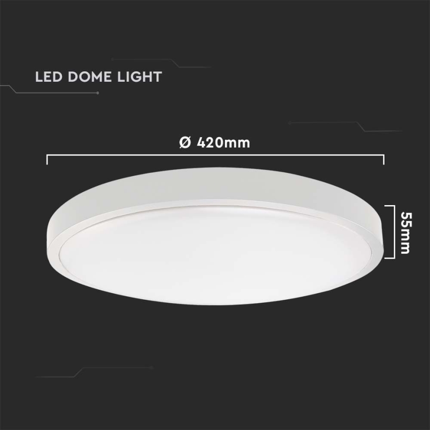 LED Plafon łazienkowy LED/30W/230V 4000K IP44 biały