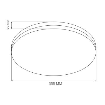 LED Plafon łazienkowy MOON LED/18W/230V chrom IP44