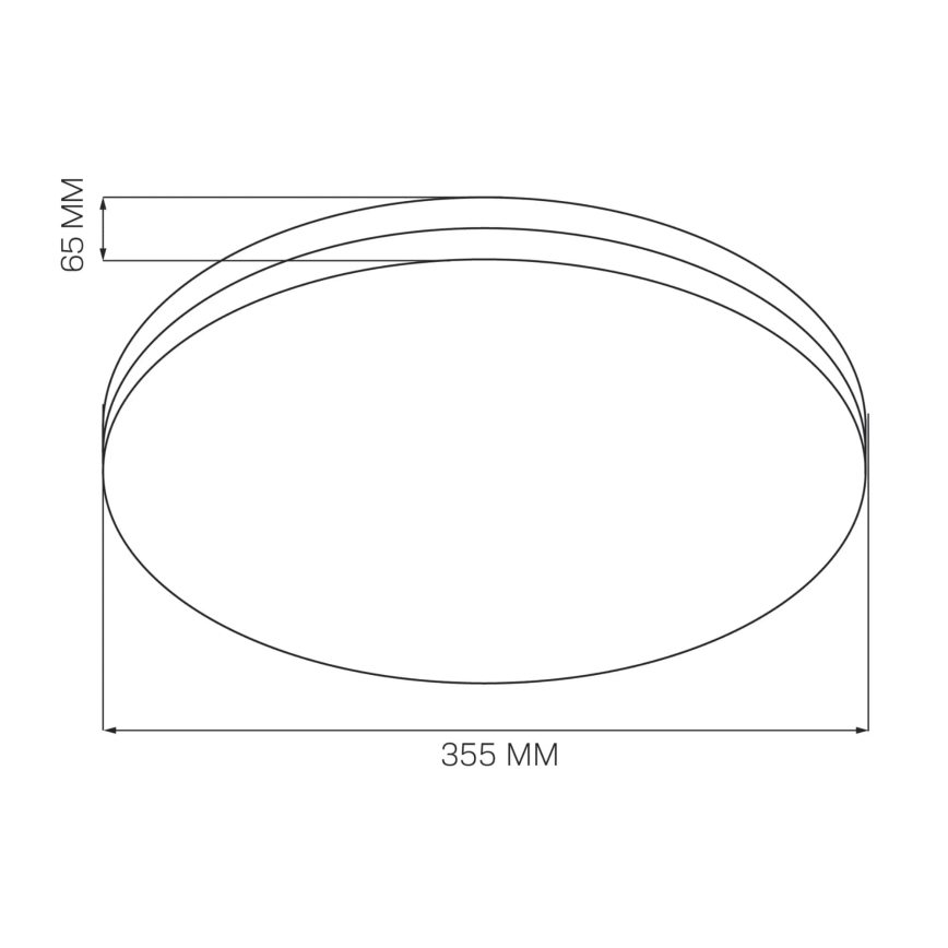 LED Plafon łazienkowy MOON LED/18W/230V czarny IP44