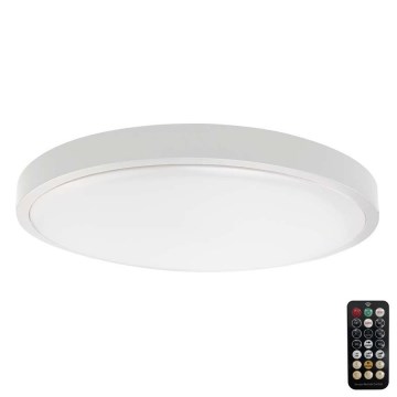 LED Plafon łazienkowy z czujnikiem LED/18W/230V IP44 3000K śr. 29 cm biały + pilot zdalnego sterowania