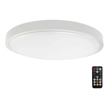 LED Plafon łazienkowy z czujnikiem LED/24W/230V 3000K IP44 biały + pilot zdalnego sterowania