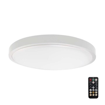 LED Plafon łazienkowy z czujnikiem SAMSUNG CHIP LED/18W/230V IP44 3000K śr. 29 cm biały + pilot zdalnego sterowania