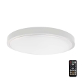 LED Plafon łazienkowy z czujnikiem SAMSUNG CHIP LED/24W/230V IP44 4000K śr. 35 cm białe + Pilot zdalnego sterowania