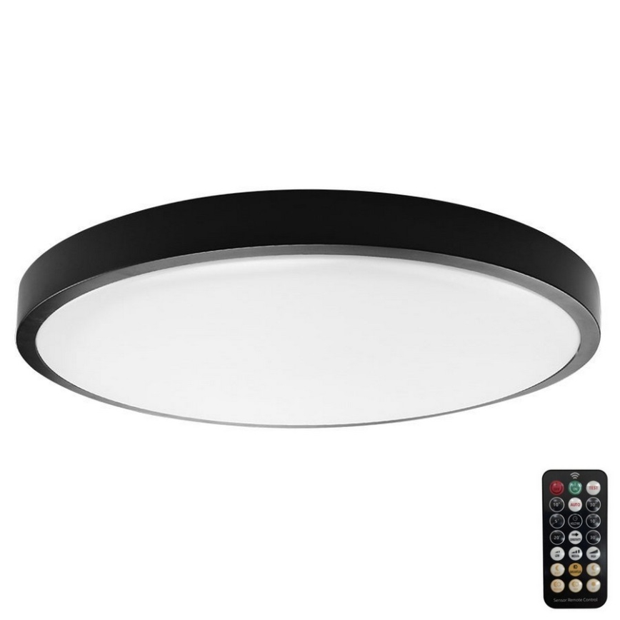 LED Plafon łazienkowy z czujnikiem SAMSUNG CHIP LED/24W/230V IP44 4000K śr. 35 cm + pilot zdalnego sterowania