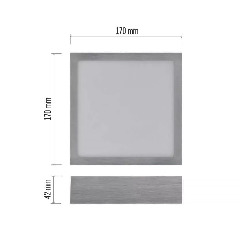 LED Plafon NEXXO LED/12,5W/230V 3000/3500/4000K 17x17 cm chrom