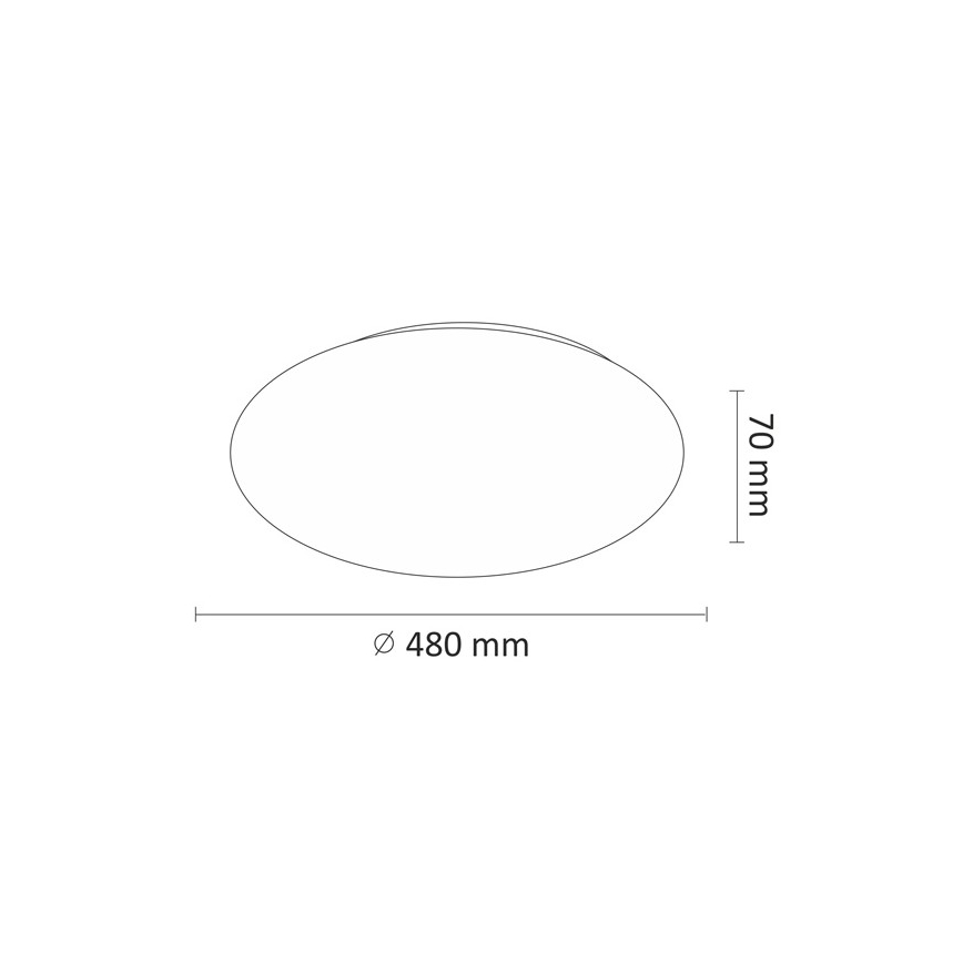 LED Plafon LED/45W/230V 3000K/4000K/6400K śr. 48 cm biały