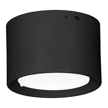 LED Plafon LED/6W/230V czarny śr. 8 cm