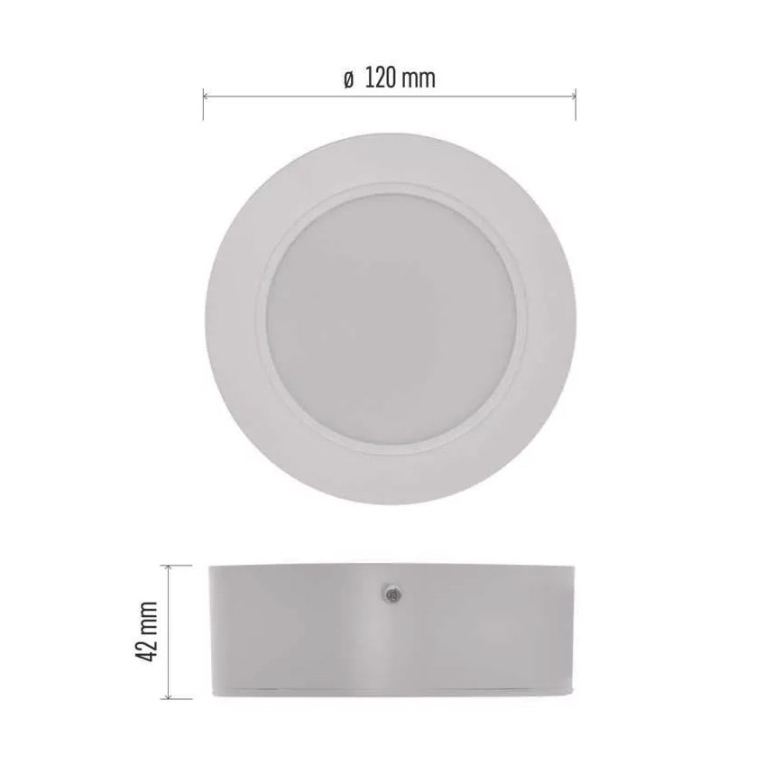 LED Plafon LED/9W/230V śr. 12 cm biały