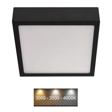 LED Plafon NEXXO LED/12,5W/230V 3000/3500/4000K 17x17 cm czarny
