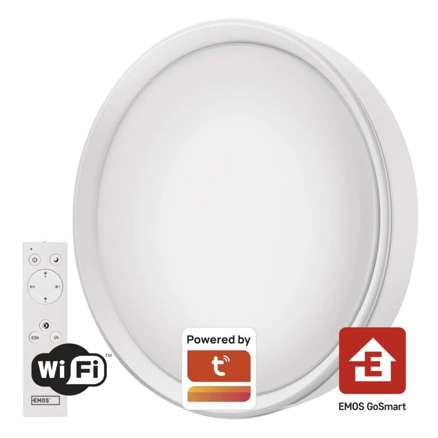 LED Plafon ściemnialny GoSmart LED/30W/230V śr. 40 cm 2700-6500K Wi-Fi Tuya + pilot zdalnego sterowania