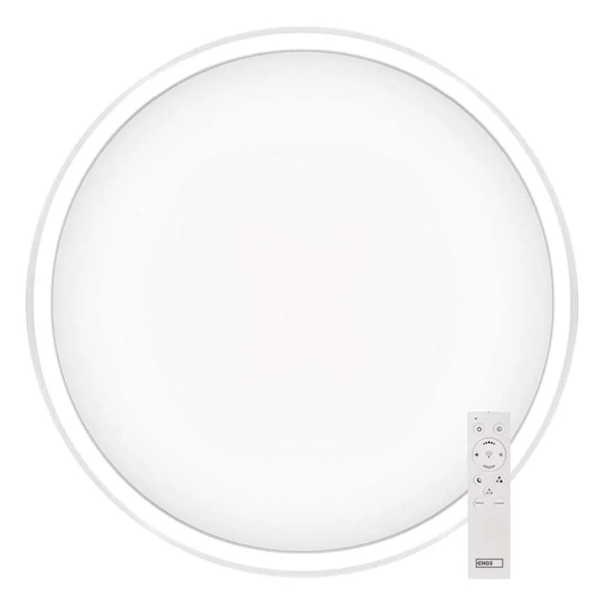 LED Plafon ściemnialny GoSmart LED/45W/230V śr. 50 cm 2700-6500K Wi-Fi Tuya + pilot zdalnego sterowania