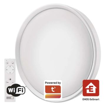 LED Plafon ściemnialny GoSmart LED/45W/230V śr. 50 cm 2700-6500K Wi-Fi Tuya + pilot zdalnego sterowania