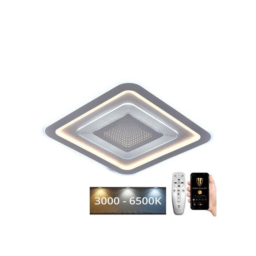 LED Plafon ściemnialny LED/105W/230V 3000-6500K + pilot zdalnego sterowania
