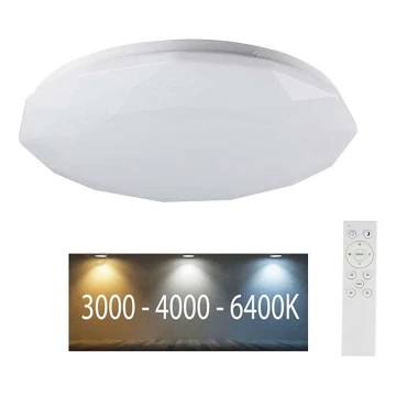 LED Plafon ściemnialny LED/40W/230V 3000K/4000K/6500K + pilot