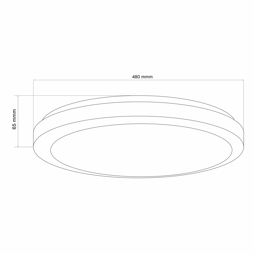 LED Ściemnialny plafon łazienkowy MARIAN LED/72W/230V 3000-6000K IP44 + pilot zdalnego sterowania