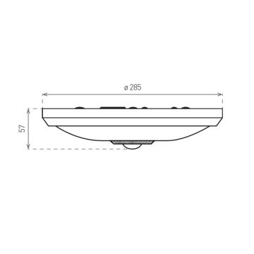 LED Plafon z czujnikiem PIR LED/16W/230V