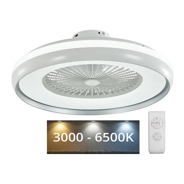 LED Plafon z wentylatorem LED/32W/230V 3000-6500K szary + pilot