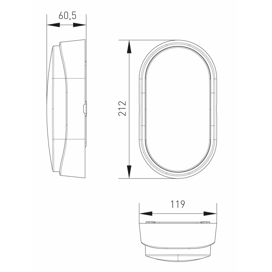 LED Plafon zewnętrzny LED/14W/230V IP54 biały