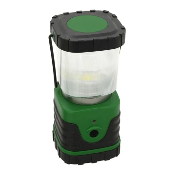 LED Przenośna lampa LED/3xLR20 IP44 czarna/zielona