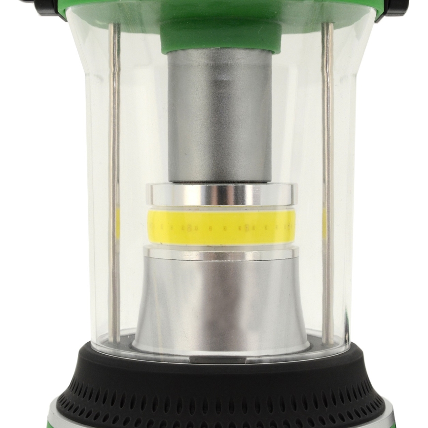 LED Przenośna lampa LED/3xLR20 IP44 czarna/zielona + pilot