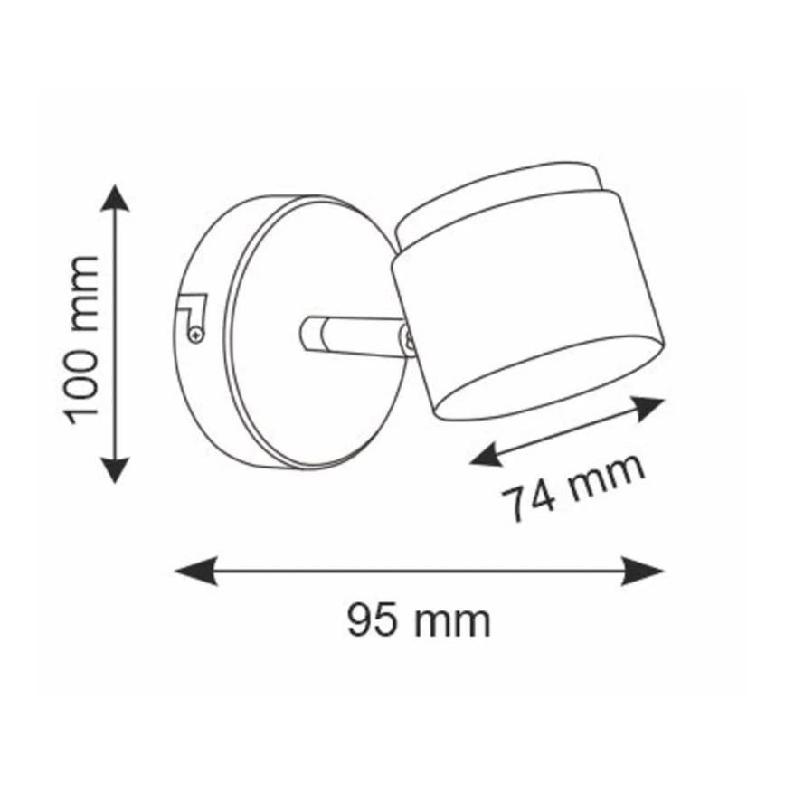 LED Reflektor ścienny KUBIK LED/4,2W/230V white