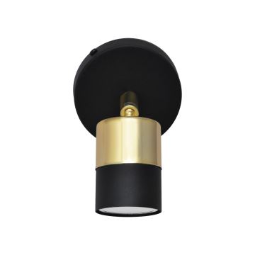 LED Reflektor ścienny TUBSSON 1xGU10/4,8W/230V czarny/złoty