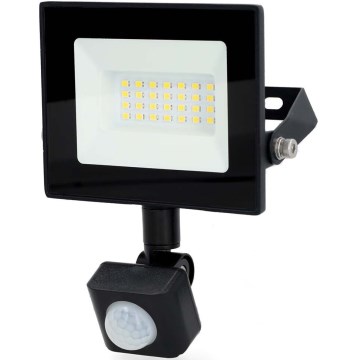 LED Reflektor z czujnikiem LED/20W/230V 4000K IP44