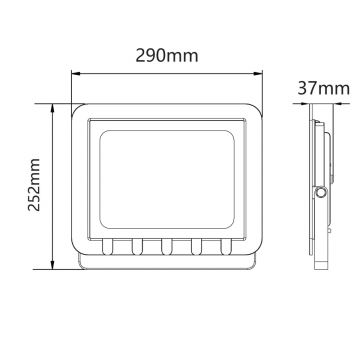 LED Reflektor zewnętrzny LED/100W/230V 6500K IP65