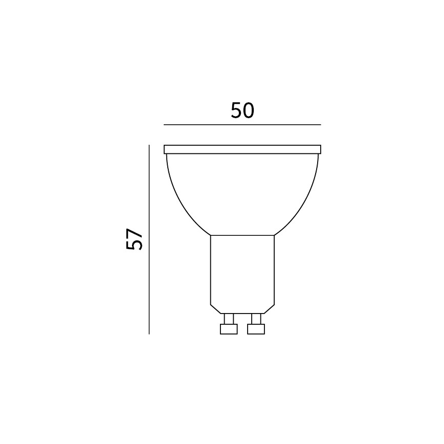 LED RGB Inteligentna ściemnialna żarówka GU10/5W/230V 2700-6500K Wi-Fi Tuya