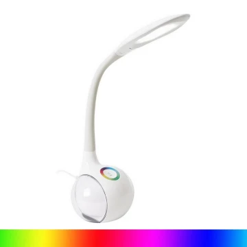 LED RGB Lampa stołowa ściemnialna LED/7W/230V biały