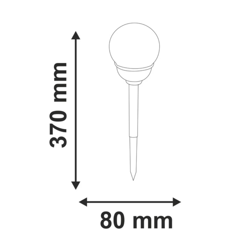 LED RGB Oświetlenie solarne LED/0,04W/1,2V IP44