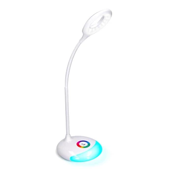 LED RGB Ściemnialna ładowana lampa stołowa LED/5W/5V 1800 mAh