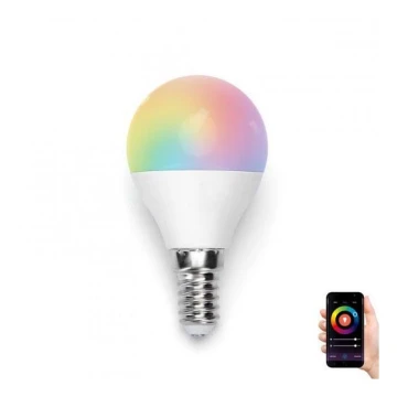 LED RGB Żarówka G45 E14/5W/230V 3000-6500K Wi-Fi - Aigostar