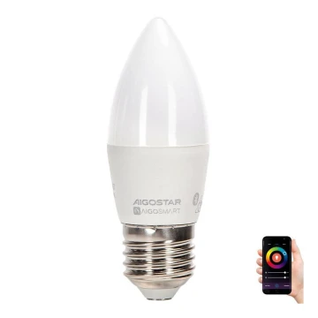 LED RGBW Żarówka C37 E27/6,5W/230V 2700-6500K - Aigostar