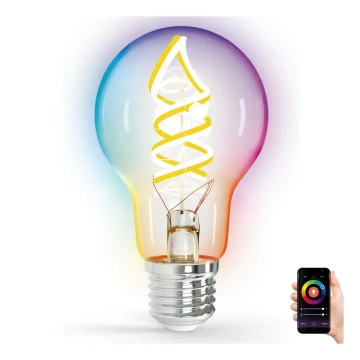 LED RGBW Żarówka FILAMENT A60 E27/4,9W/230V 2700K - Aigostar