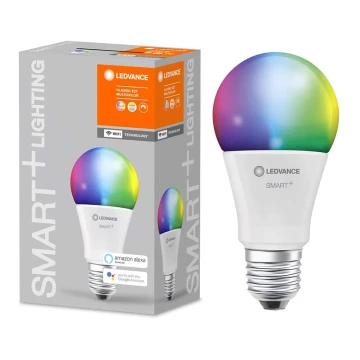 LED RGBW Żarówka ściemnialna SMART+ E27/9W/230V 2700K-6500K Wi-Fi - Ledvance