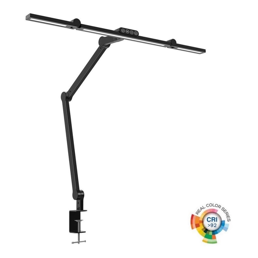 LED Ściemnialna dotykowa elastyczna lampa stołowa LED/24W/230V 3000-6500K CRI 92 czarna