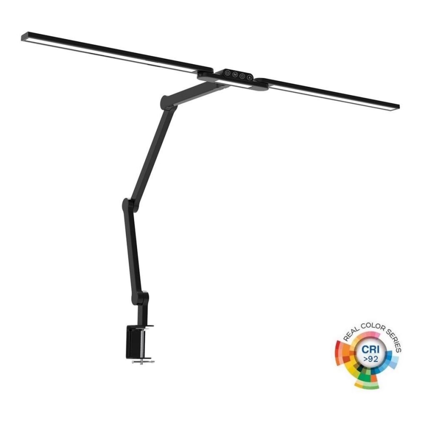 LED Ściemnialna dotykowa elastyczna lampa stołowa LED/24W/230V 3000-6500K CRI 92 czarna