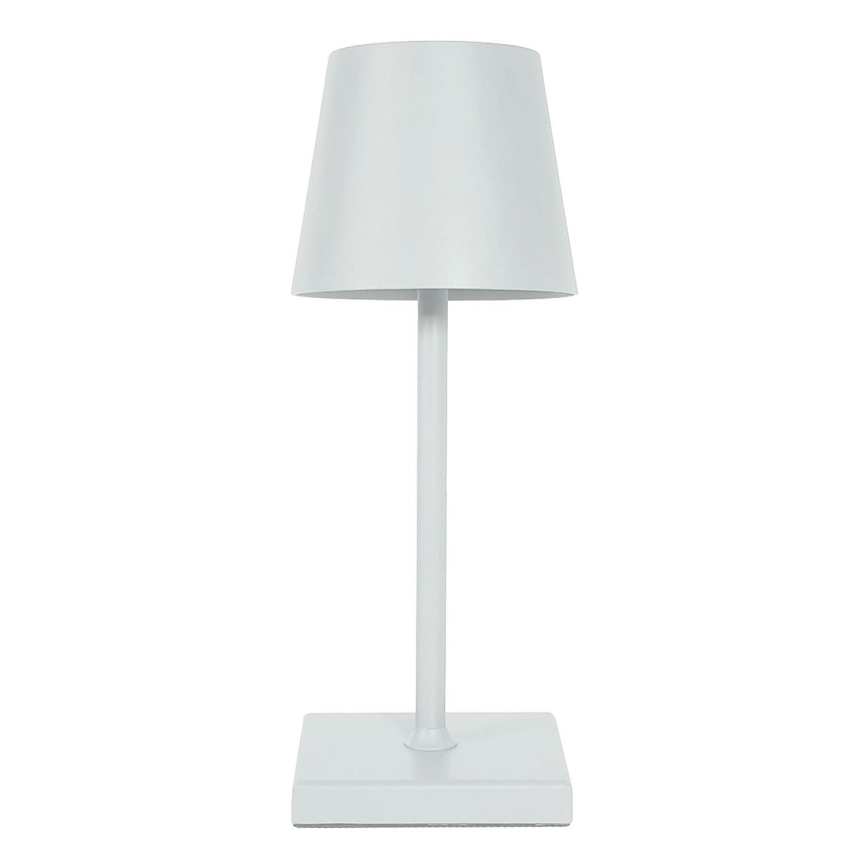 LED Ściemnialna dotykowa lampa stołowa LED/3,5W/5V 5200 mAh IP54 biała