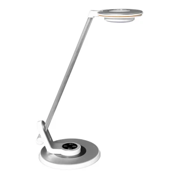 LED Ściemnialna dotykowa lampa stołowa LIMA LED/8W/230V USB srebrne